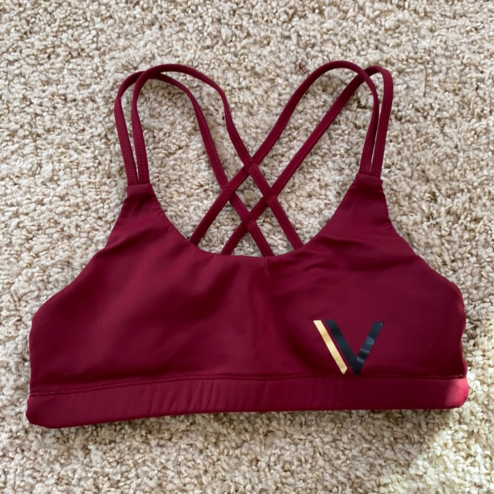 Vull sport burgundy sports bra